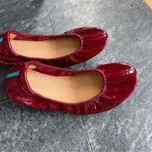 Tieks Ruby Red Patent Leather size 9